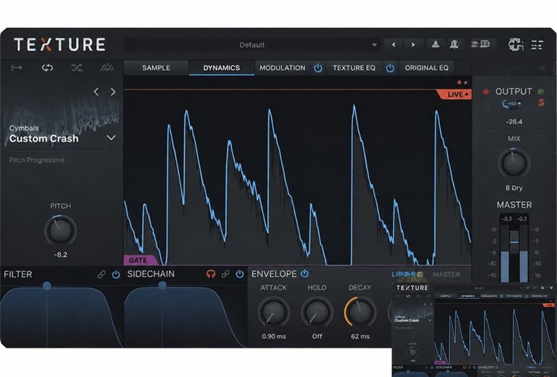 多重效果合成插件 Devious Machines Texture v1.8.17 + Percussive Layers Mac