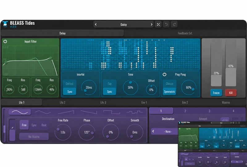 延迟回声插件 BLEASS Tides v1.0.25 BUBBiX Win