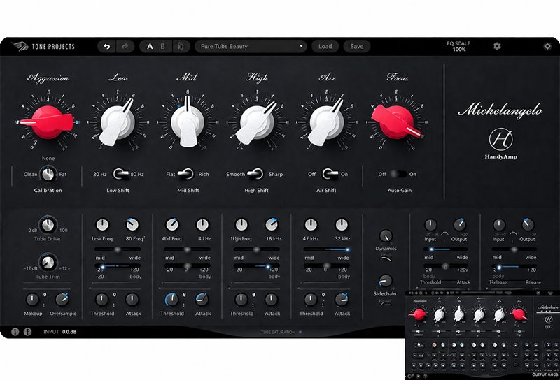 立体声均衡器和谐波发生器 Tone Project Michelangelo v1.0.3 Mac