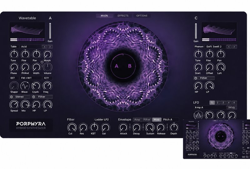 电子合成氛围音源 Ocean Swift Synthesis Porphyra Hybrid v1.2.0