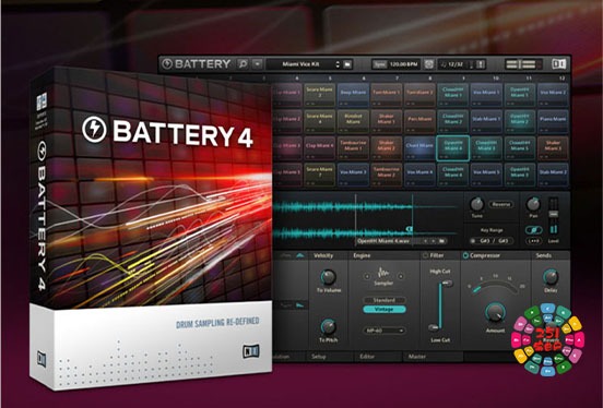 电池鼓预设 Native Instruments Battery 4 Factory Library MPC Expansion WAV XPN XPM by pigeon3