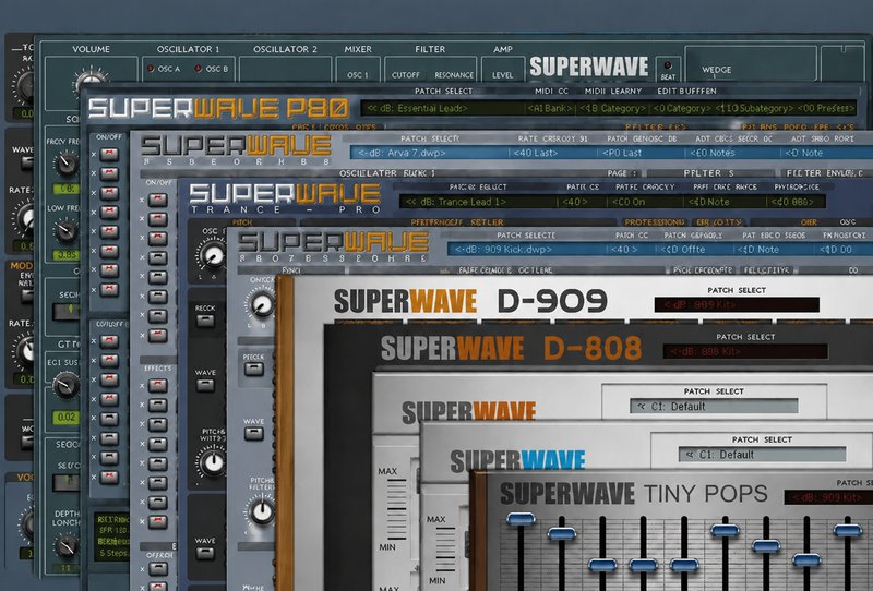 虚拟模拟合成器套装 SuperWave Everything Bundle v2025.04 MOCHA Win (Super Wave)