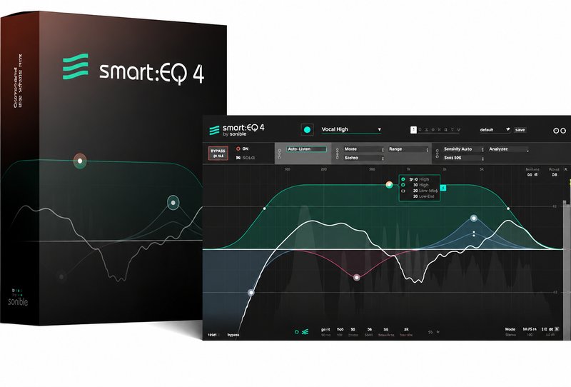 智能均衡效果器 Sonible SmartEQ4 v1.0.2&v1.1.0 (Smart EQ4 )
