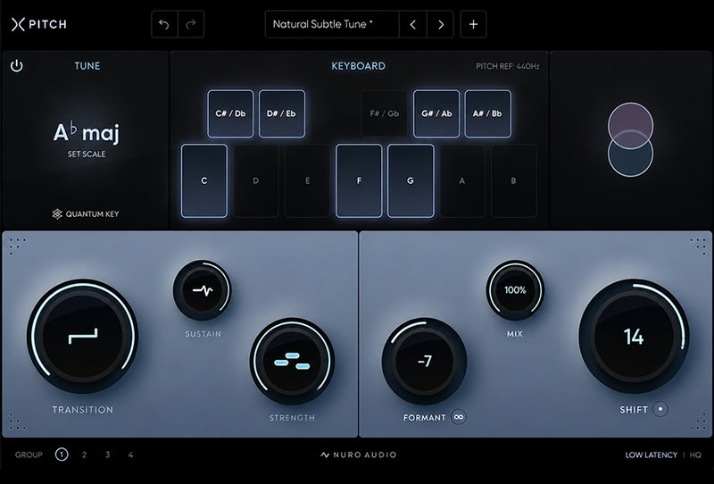 自动机器人调音效果插件 Nuro Audio Xpitch &v1.0.4