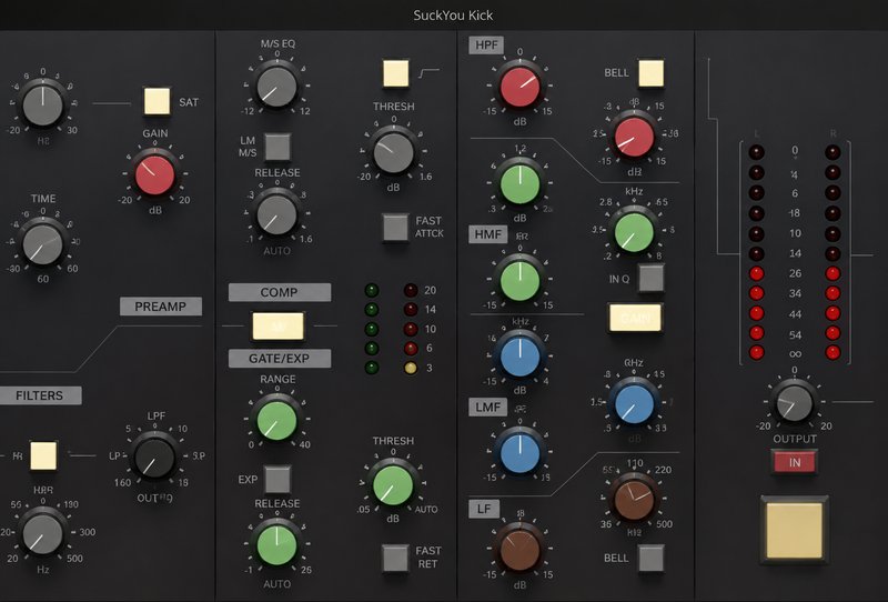 效果通道条插件 Audio Assault AA-551 Channel Strip v1.01 MOCHA Win