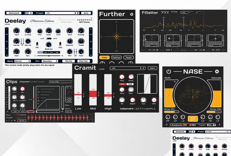 综合效果器套装 Sixth Sample All Plugins Bundle v2025 MOCHA Win (包含Deelay PE Clips Further SSF F(l)ater NASE Deelay Cramit PE Cramit)