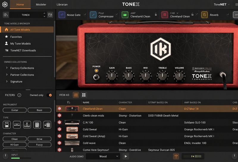 吉他音箱模拟效果器 IK Multimedia TONEX MAX v1.9.2 R2R Win