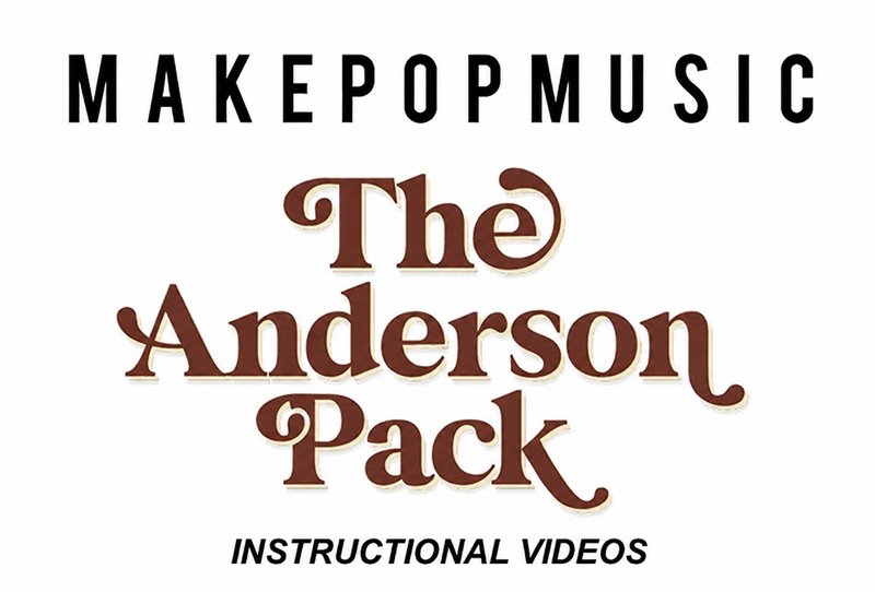 安德森派 Make pop Music The Anderson Pack Wav Kontakt Groove Agent Ableton Rack Logic Sampler Slate Trigger2