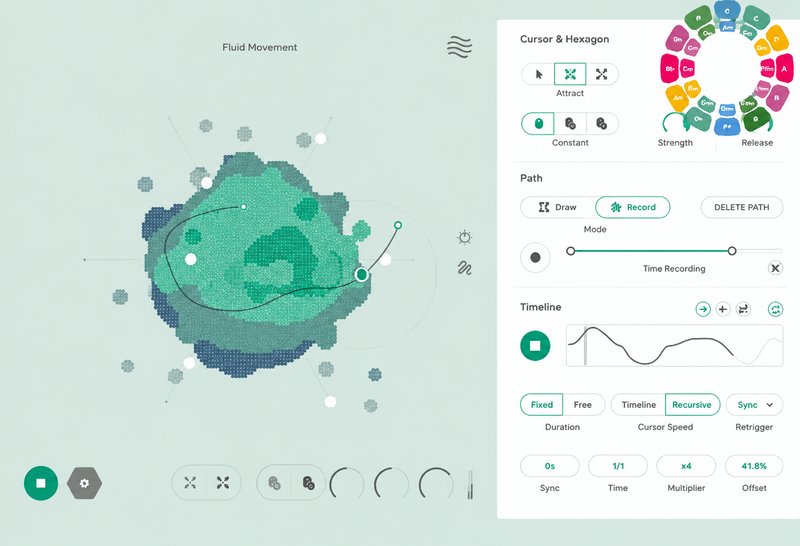 粒子节奏合成效果器 Excite Audio Motion Fractal v1.0.0 BUBBiX
