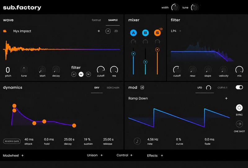 低音合成器 AIR Music Technology Sub Factory v1.2.1.11 Win