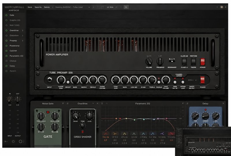 吉他放大效果器 Mercuriall AmpBox v1.6.3 CE Win