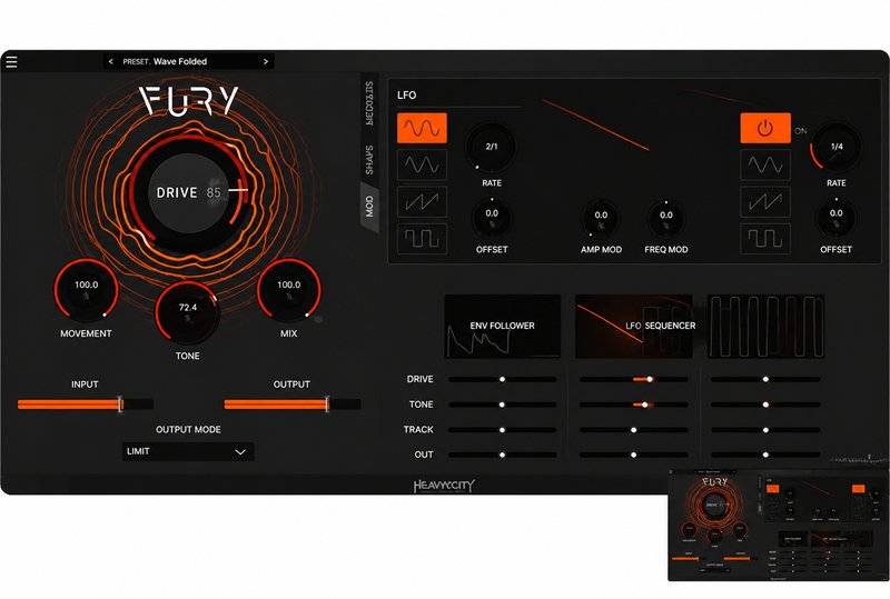 吉他失真效果器 Heavyocity FURY Distortion Designer v1.1.3 HCiSO Mac