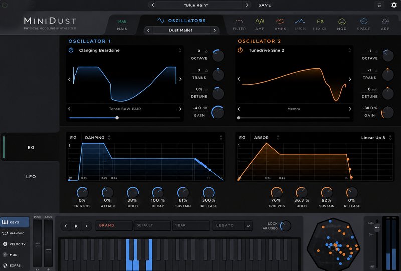 双振荡器合成器 Sound Particles MiniDust v1.0.0 TC Win