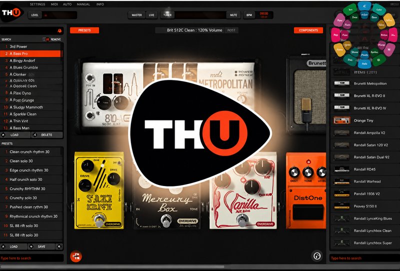 宝石吉他贝斯放大效果器 Overloud TH-U Premium v2.0.2 x64 Win