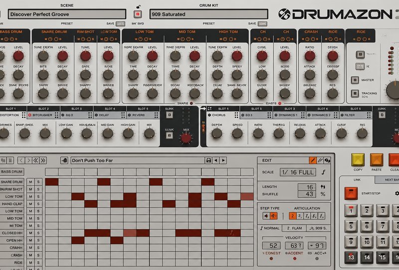 909电子鼓机合成器 D16 Group Drumazon 2 v2.0.7