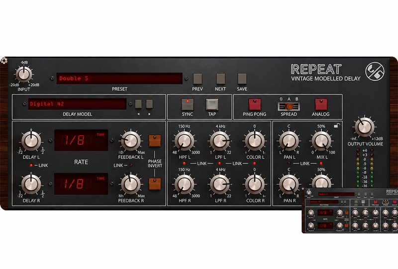 复古模拟延时插件 D16 Group Repeater v1.2.5