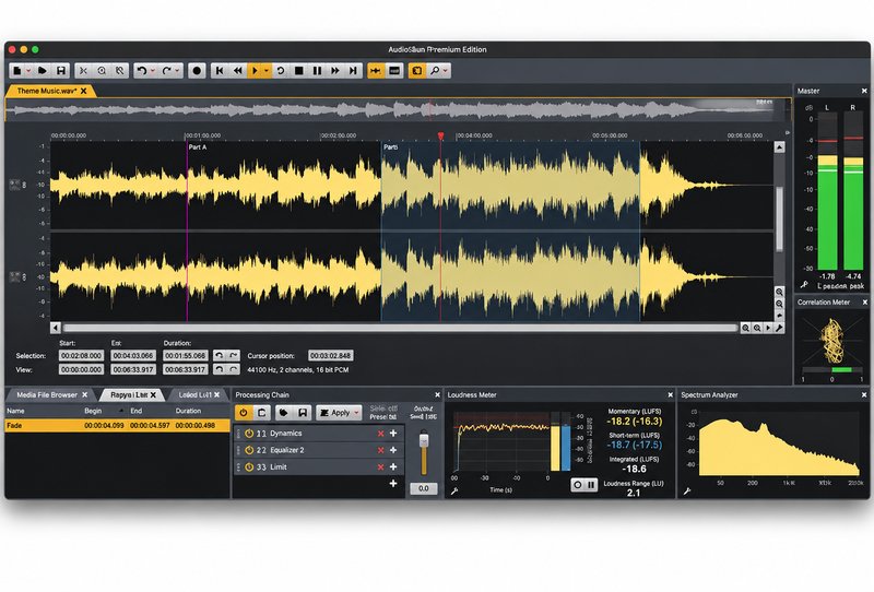 音频编辑修复软件 Acon Digital Acoustica Premium v7.7.8 R2R