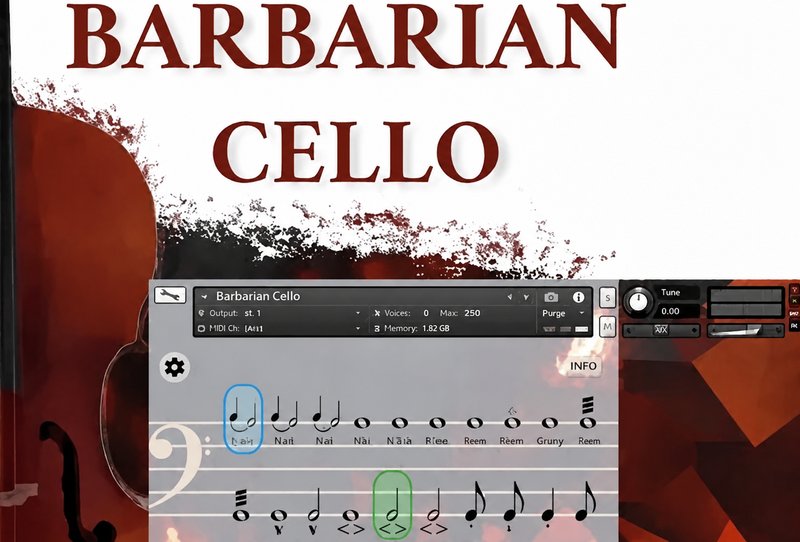 野蛮人大提琴音源 David Forner Barbarian Cello v1.2