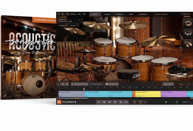 拓展鼓音源 Toontrack Acoustic Songwriter EZX v1.0.0