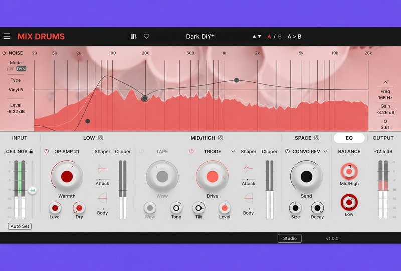 鼓声混音增强插件 Arturia Mix DRUMS v1.0.0