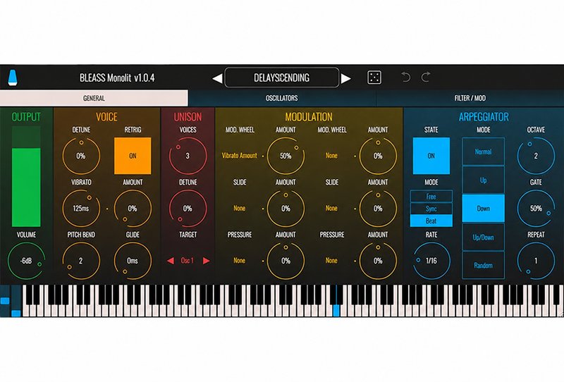 模拟单声道合成器 BLEASS Monolit v1.4.0 TC Win