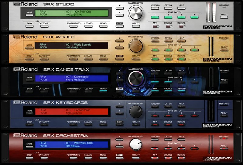 10套SRX罗兰合成器合集 Roland Cloud SRX Plugins Collection v2024 R2R Win