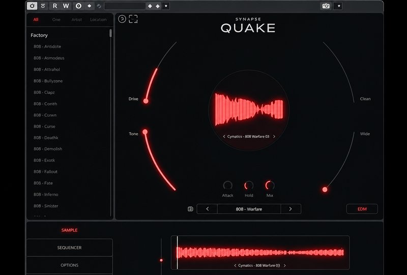 低音合成器 Cymatics QUAKE Bass Engine v1.0.0
