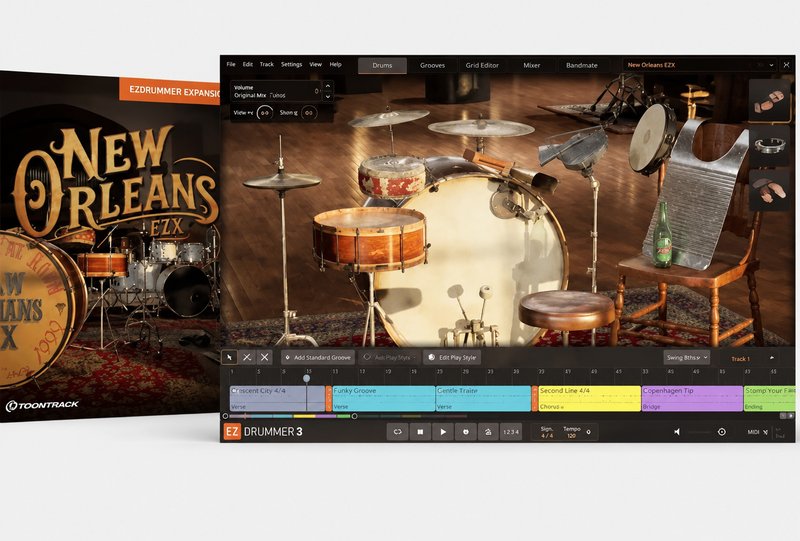Toontrack 鼓音源升级包 Toontrack New Orleans EZX v1.0.1