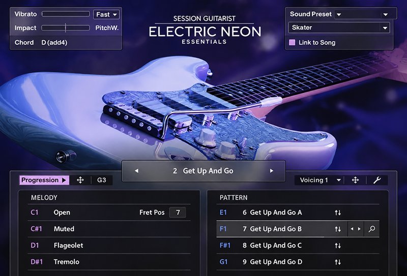 EDM和流行Loop吉他 Native Instruments Session Guitarist Electric Neon Essentials v1.0.0