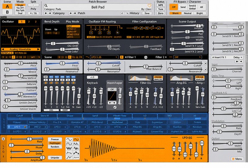 涌动合成器音源软件 Surge XT v1.3.4