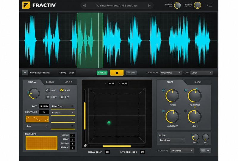 新型粒子合成声音设计插件 Sync Audio Fractiv v1.1.0 Mac
