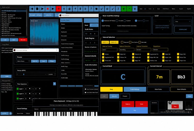 音乐练习与学习开发的工具 Mingus Music Study Station v1.0.0 Win