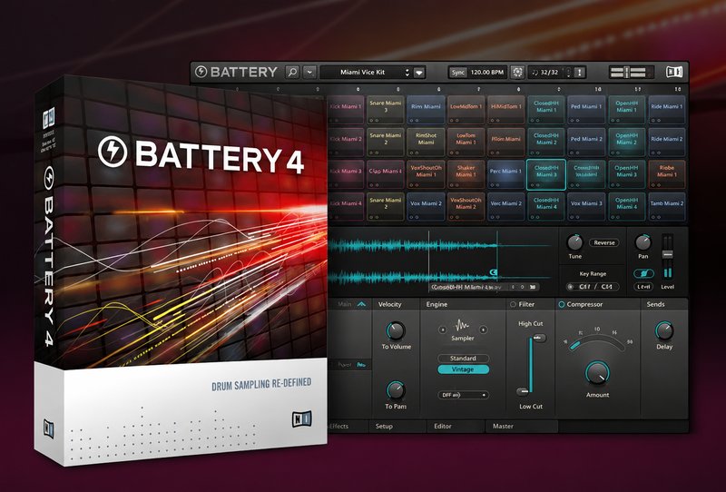 电池鼓预设 Native Instruments Battery 4 Factory Library MPC Expansion WAV XPN XPM by pigeon3