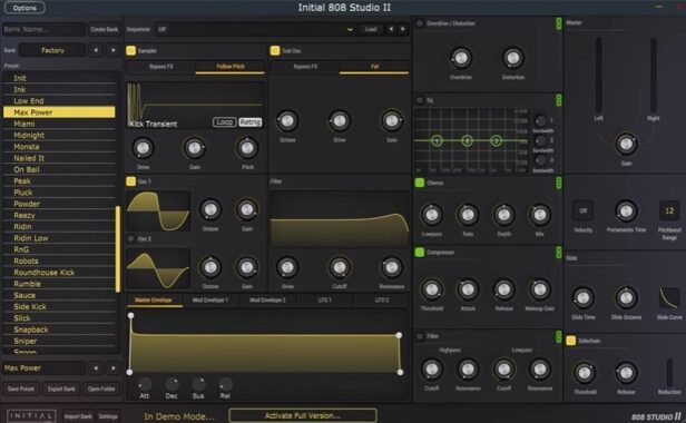 Initial Audio 808 Studio II v2.1.1 808低音合成器