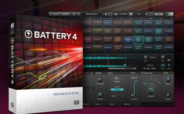 电池鼓 Native Instruents Battery 4 v4.2.0 包含原厂+扩展音色 80GB
