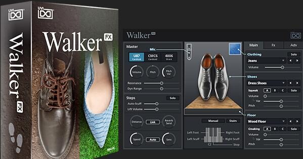 脚步和运动声音设计工具 Walker UVI Falcon