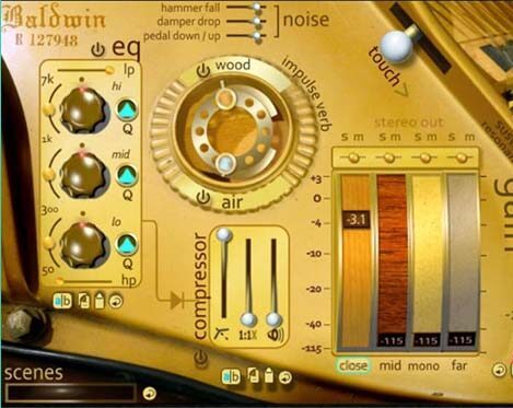 鲍德温钢琴 Baldwin Baldwin Parlor Grand v 1.1 for UVI Falcon