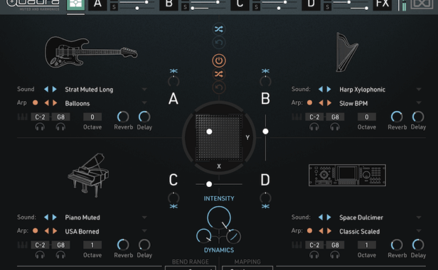 多功能乐器 UVI Falcon Quadra Muted and Harmonics