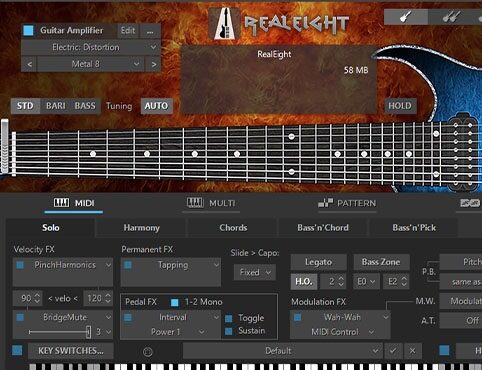 8弦电吉他 MusicLab RealEight 6 v6.1.0.7549 MOCHA Win