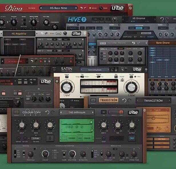 u-he系列电子合成器 效果器合集版 v2023.1（uhe ACE Bazille Colour Copy Diva Hive 2 Presswerk Repro Satin Twangstrom Uhbik）