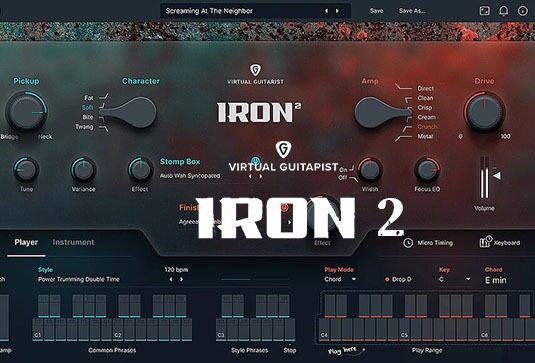 虚拟吉他手 UJAM Virtual Guitarist IRON 2 v1.0.0 Mac MORiA