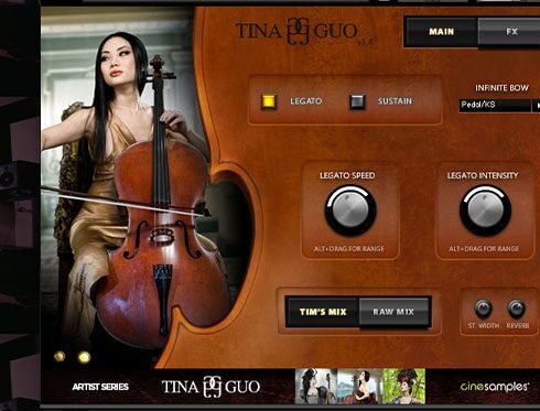 郭蒂娜独奏大提琴 Cinesamples Tina Guo Acoustic Cello Legato