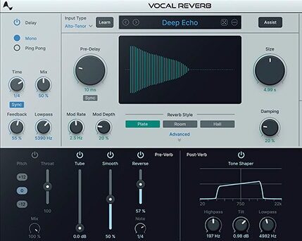 人声专用混响插件 Antares Vocal Reverb v1.0.0 CE Win