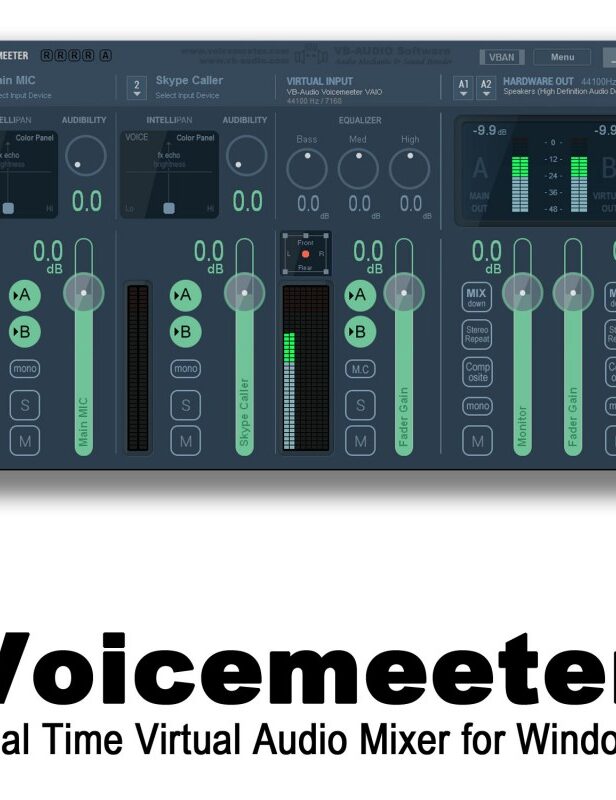 直播机架 虚拟声卡路由跳线软件 VB Audio Voicemeeter Potato v3.0.2.8 Win