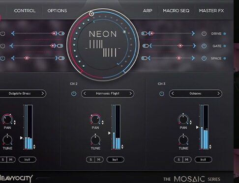 复古合成氛围 Heavyocity Mosaic Neon