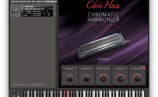 半音阶口琴 Best Service Chris Hein Chromatic Harmonica Lite (Engine 2)