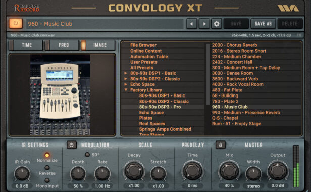 卷积混响效果器 Wave Arts Convology XT Complete v1.33 Win