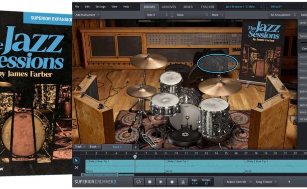 超级鼓手爵士鼓拓展 Toontrack Superior Drummer THE JAZZ SESSIONS SDX