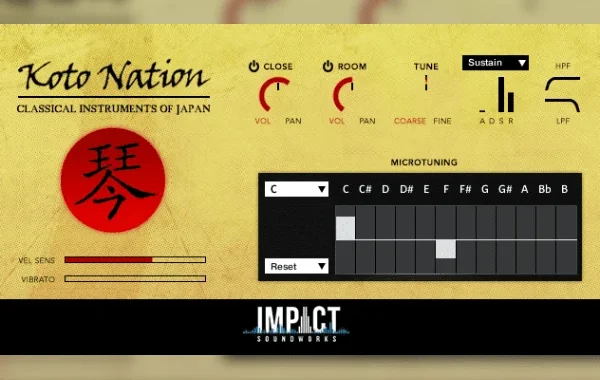 日本十三弦古筝民族乐器 Impact Soundworks Koto Nation 2.0