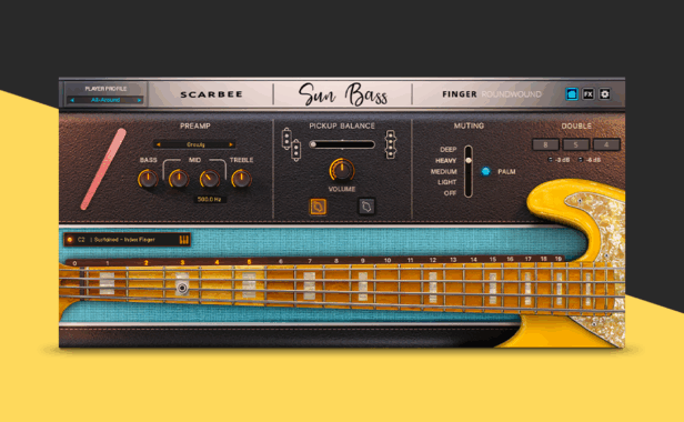 指弹贝斯 Native Instruments Scarbee Sun Bass Finger